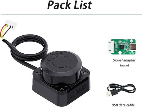 SLAMTEC RPLIDAR C1M1 مستشعر رادار ليزر 360 درجة، نطاق 12 مترًا، 5000 عينة/ثانية، للملاحة الروبوتية، SLAM، تجنب العوائق (5 فولت، واجهة UART) in Saudi Arabia