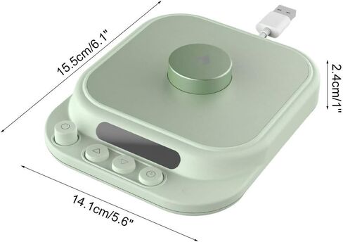 سخان كوب القهوة، قاعدة تسخين USB مقاومة للماء IPX7، 5 إعدادات لدرجة الحرارة ومؤقت من 1 إلى 12 ساعة، سخان أكواب ذكي لمياه الشاي والمشروبات والحليب in Saudi Arabia