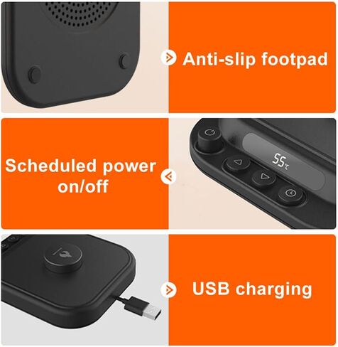 سخان كوب القهوة، قاعدة تسخين USB مقاومة للماء IPX7، 5 إعدادات لدرجة الحرارة ومؤقت من 1 إلى 12 ساعة، سخان أكواب ذكي لمياه الشاي والمشروبات والحليب in Saudi Arabia