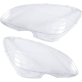 ACROPIX Front Left Right Side Headlight Cover Headlamp Clear Lens Shell Cover Fit for Mercedes Benz C-Class W204 2008-2011 No.2048208861 - Pack of 2 in Saudi Arabia