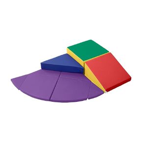 ECR4Kids SoftZone Junior Adventurer's Summit Ramp, Corner Climber, Earthtone, 4-Piece