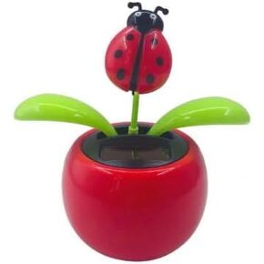 Red Solar Dancing Flower Car Dashboard Decorations - Funny Solar Powered Dancing Flower Pot Car Ornaments Flower Swinging Toy for Car Decor, Funny Gifts for Friends Solar Power Kits Toys and Games