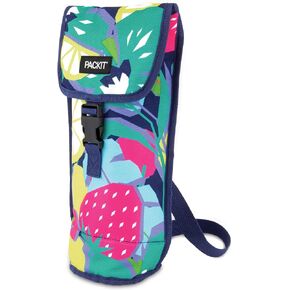 PackIt Freezable Wine, Black Bag, Large