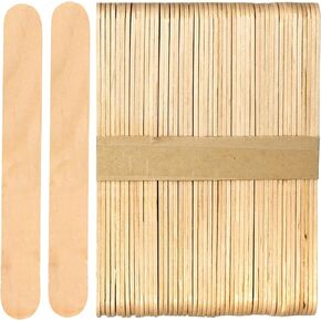 4.5" Natural Wooden Popsicle Craft Sticks - Package of 200ct (Traditional Plain - 4.5")