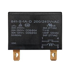 Relay 841-S-1A-D 200/240V AC General Purpose Relay - 4 Pins Relay Heavy Duty 30A 240VAC