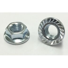 AMZ Clips And Fasteners 25 M 7-1.0 Hex Flange Nut, with Serrations, Class 10 Zinc. JIS B 1190