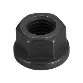 uxcell M14 Flange Hex Nuts, 2pcs Grade 12.9 Carbon Steel Black Oxide Finished Hex Flange Nuts for Machinery