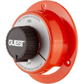 Seachoice Battery Select Switch, 2 Positions On/Off, 5-1/2 in. Dia. X 2-5/8 in. High