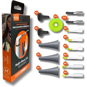 MOBI Smart Otoscope Ear Cleaning Accessory Kit - Compatible with MOBI Smart Otoscope, Ear Wax Removal Tool Convenient at-Home Ear Examinations - Ultimate Solution for Earwax Build-Up and Itchy Ears