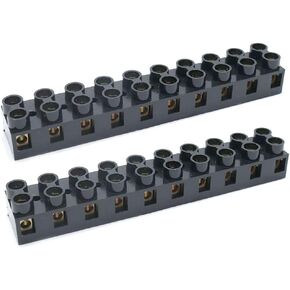 Sscon 2pcs Dual Rows Terminal Block 500V 60A 3 Position Screw Terminal Electrical Barrier Strip Block JX5-6003 in Kuwait