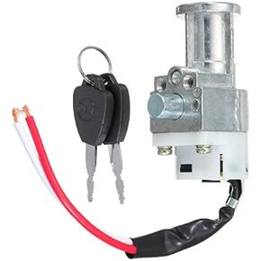 Battery Chager Ignition Switch Lock with 2 Keys for Motorcycle Electric Bike Scooter E-Bike Electric Lock Accessories