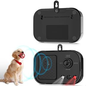 JARMAPOZ Ultrasonic Dog Bark Deterrent Devices, Rechargeable Anti Barking Device 50Ft Effective Control Range Safe for Human & Dogs Portable Indoor & Outdoor