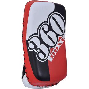 Twister Lightweight Boxing Arm Pad Kick Shield |100% Cowhide Leather Thai Pads | MMA Muay Thai Shield Curved Pads | Martial Art Training Pads Boxing Striking Pads (Single not Pair)