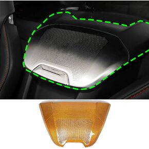 TOYCIDFG Car Genuine Carbon Fiber Sound Speaker Cover Phone Charger Waterfall Upper Trim for C8 Corvette 2020-2024 Z06 Z51, Interior Accessories (Low configured Model)