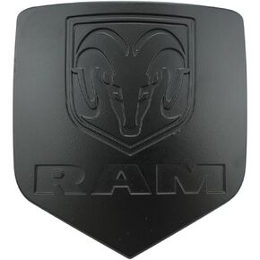 Dodge Hitch Cover Plug for Trailer Towing Black 2" and 1.25" Inch Tow Rear Receivers Plug Covers