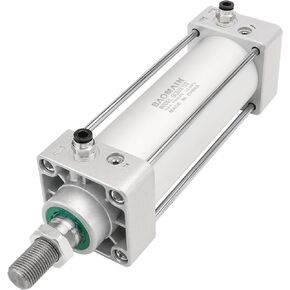 Baomain Pneumatic Air Cylinder SC 50 x 100 PT 1/4, Bore: 50mm, Stroke: 100mm, Screwed Piston Rod Dual Action 1 Mpa