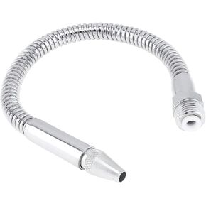 ChgImposs Metal Flexible Water Oil Cooling Tube with Round Head Nozzle for CNC Machine/Milling/Lathe (600MM, 1/4 Inch)