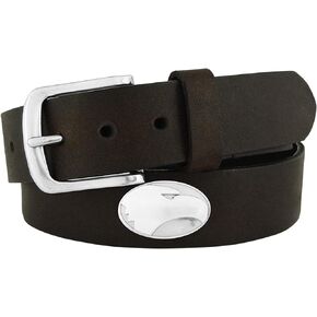 ZEP-PRO Men's NCAA Georgia Southern Eagles Leather Concho Belt, Brown