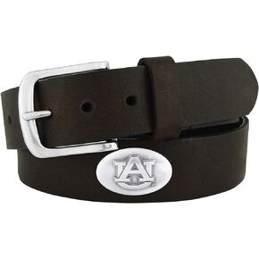NCAA Auburn Tigers Brown Leather Concho Belt, 38