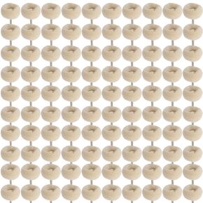 HIPOGT 100 Pcs Polishing Buffing Wheel Set Wool Felt Cotton Mounted 3/32 Shank Buff Wheels Shank Rotary Buffing Tools Accessories