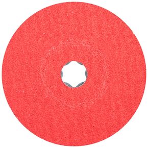 PFERD COMBICLICK Fibre Disc, 25 pc. | 5 inch Dia. | 24 grit | Ceramic Oxide CO-Cool Grain | 40732 – for Aggressive Grinding with Maximum Stock Removal Rate on Hard Materials
