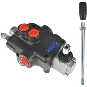 GXYWADY Hydraulic Controller 1 Spool 11 Gpm Adjustable Double Acting Hydraulic Valve 3600 PSI BSPP Interface for Small Tractors, Loaders