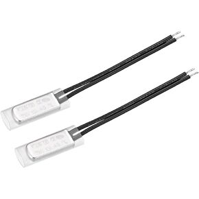uxcell KSD9700 Thermostat, 45℃ Normally Close Temperature Switch Thermal Switch, N.C 10A Metal Temperature Controller 2pcs