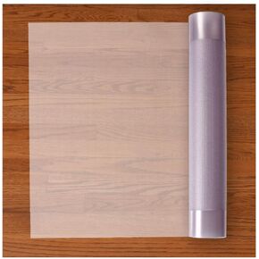 RESILIA Premium Heavy Duty Floor Runner/Protector for Hardwood Floors – Non-Skid, Clear, Plastic Vinyl, Clear Mediterranean, 27 Inches x 12 Feet, for Hallway, Living or Dining Room Use