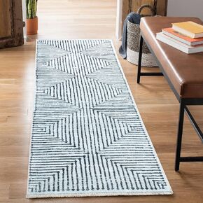 Bloom Rugs Caria Washable Non-Slip 12 ft Runner - Beige/Brown Traditional Runner for Entryway, Hallway, Bathroom, and Kitchen - Exact Size: 2'6" x 12'