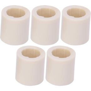 Yunir 40 Pcs Billiard Cue Ferrules, 40 Pcs Cue White Ferrules White Fiber Stick Rod Repairing Tool 12mm/0.5in Outer Diameter