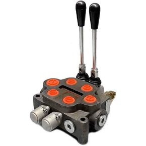 صمام التحكم الاتجاهي الهيدروليكي 25 GPM من HOTSTORE لودر جرار صغير، 3 بكرة، مضخة هيدروليكية ذات أسطوانة مزدوجة التمثيل، 3000 رطل لكل بوصة مربعة، داخل/خارج: 3/4 بوصة BSPP، العمل 1/2 بوصة BSPP in Kuwait