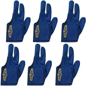 Champion Sport Dark Blue Left Hand Billiards Gloves for Pool Cues - Wear on the Left Hand, Buy Three GET ONE Free