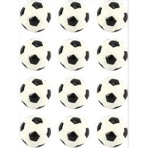 Set of 12 Squeeze Foam 2.5" Soccer Balls, Perfect for Stress Relieving, Sports Playsets Add On