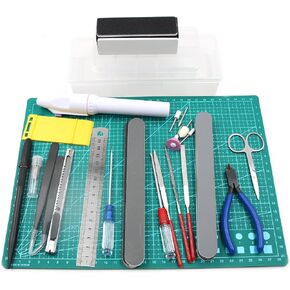 Preamer Professional Craft Modeler Tools Kit Set Hobby Model Building Basic Tools Kit For Car Model Assemble Building Kit