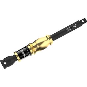 LEXIVON 1/2" Impact Driver Speed Collar 10" Impact Extension Bar | Adjustable 3-Position Aluminum Spinning Handle, Cr-Mo Steel Extension = Fully Impact Grade (LX-116)