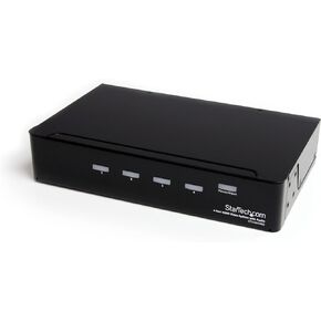 StarTech.com HDMI Splitter 1 In 4 Out - 1080p - 4 Port -Mounting Brackets - 1.3 Audio - HDMI Multi Port - HDMI Audio Splitter (ST124HDMI2) Black