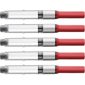 Lamy Z28 Fountain Pen Ink Converters Pack of 5 and Wipe
