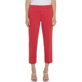 Liverpool Women's Kelsey Crop Mid-Rise Trouser with Slit Soft Touch Twill 26"