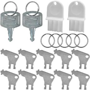 Toilet Tissue & Soap Dispenser Key Set,14 Pcs Universal Paper Towel Dispenser Key, Replacement Key Compatible for Georgia Pacific, Mellbree,Tork SCA Toilet Paper & Soap Dispensers or Other Brands