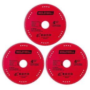 10 Pack 6-1/2-Inch Circular Saw Blade, 24-Tooth with 5/8" Arbor ATB Framing Saw Blade, Made of Carbide, Fit for Cutting Wood