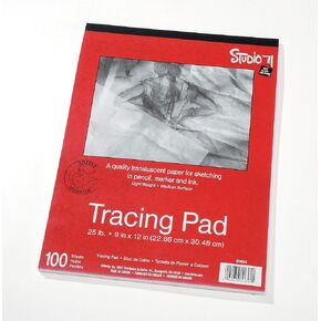 Darice 9"x12" Artist’s Tracing Paper, 100 Sheets – Translucent Tracing Paper for Pencil, Marker and Ink, Lightweight, Medium Surface (97490-3)