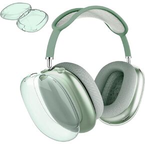 for AirPods Max Case Clear,3 in 1 Clear Soft TPU Ear Cups Case Cover/Ear Pad Case Cover/Headband Cover for Airpods Max Case Cover,Case for AirPod Max Headphone Accessories-Blue
