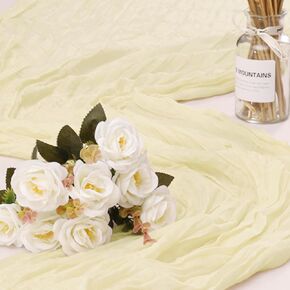 12 Pack Cheesecloth Table Runner, Runner Gauze Boho Wedding Decor Romantic Table Runner for Wedding Birthday Party(35" x 118") (Terracotta)