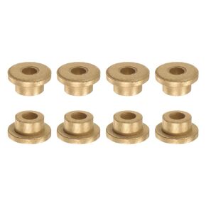 HARFINGTON 2pcs Flange Bearing Sleeve 16mm Bore 20mm OD 12mm Length 2mm Flange Thickness Bronze Bushing Self Lubricating Bushings Sleeves for Industrial Equipment