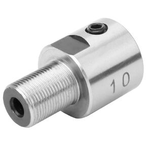 Lathe Headstock Spindle Adapter, Chuck Connecting Rod Stainless Steel M14*1 for K01-50/63 K02-50/63 Lathe Chuck Woodworking Lathe (10mm Handle*M14*1)