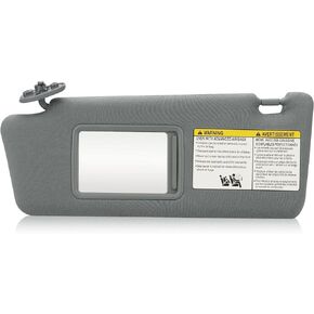 TadaMark Left Driver & Right Passenger Sun Visor Fit for Toyota Tacoma 2005 2006 2007 2008 2009 2010 2011 2012 Gray Without Light Replace # ‎74320-04181-B1 74320-04180-B1 (1 Pair)