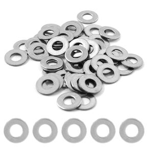 Piutouyar M6 x 16mm Stainless Steel Flat Washer(OD=16mm，1.5mm Thickness), Stainless Flat Washer 6mm Inner Dia for Bolt Screw (100Pcs)