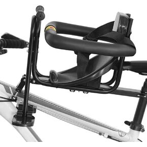 SOUUXIU Kids Bicycle Front Seat with Pedals and Support for Children 1-3 Years Old, Child Bike Front Saddle Stable Portable for Mountain Bike Road Bike,Max Bearing Weight: 77lbs/33kg