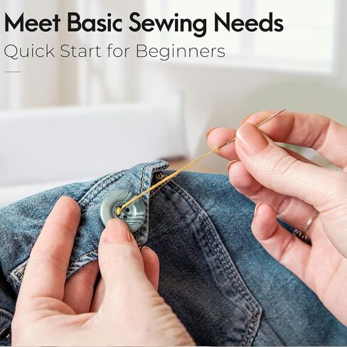 Sewing Kit for Adults Beginners Travel Emergency Repair Kits with Buttons,Small Gifts for Adults,Mom,Grandma,Women,Friend,DIY Hand Sewing Kit Contains Needle and Thread, Threaders,Thimble, Scissors in Saudi Arabia