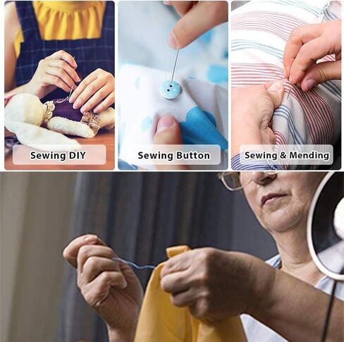 Sewing Kit for Adults Beginners Travel Emergency Repair Kits with Buttons,Small Gifts for Adults,Mom,Grandma,Women,Friend,DIY Hand Sewing Kit Contains Needle and Thread, Threaders,Thimble, Scissors in Saudi Arabia